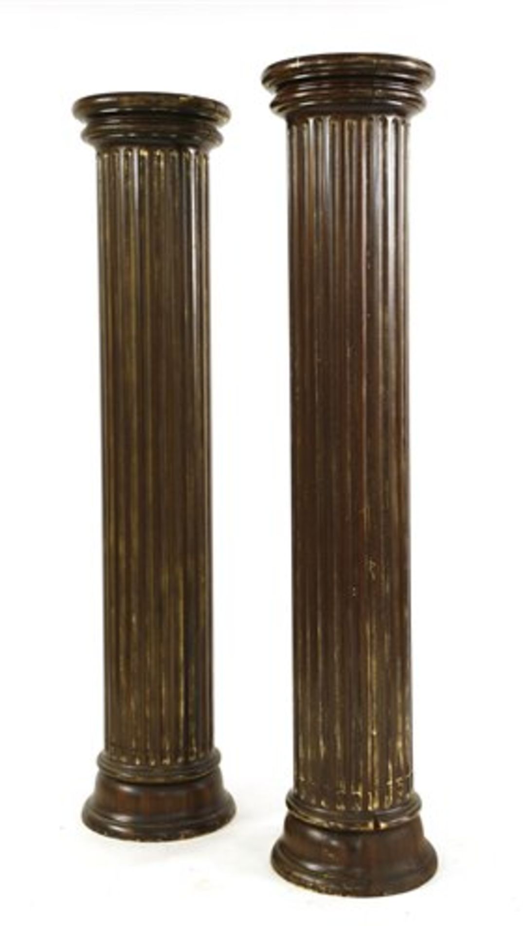 A pair of large fluted columns