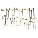 A collection of thirty-two miniature swords,