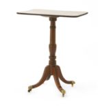 A Regency mahogany pedestal table,