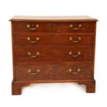 A George III mahogany chest,