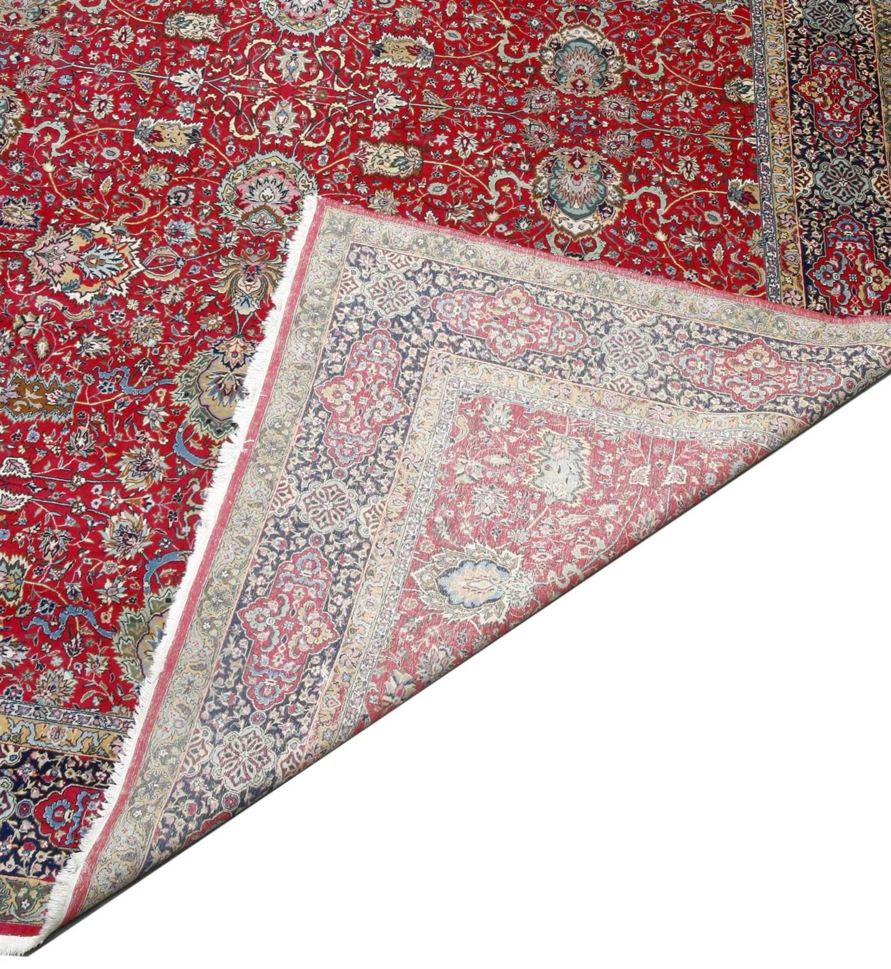 A large Indian Kashmir carpet, - Image 2 of 2