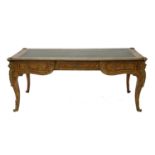 A French kingwood bureau plat,