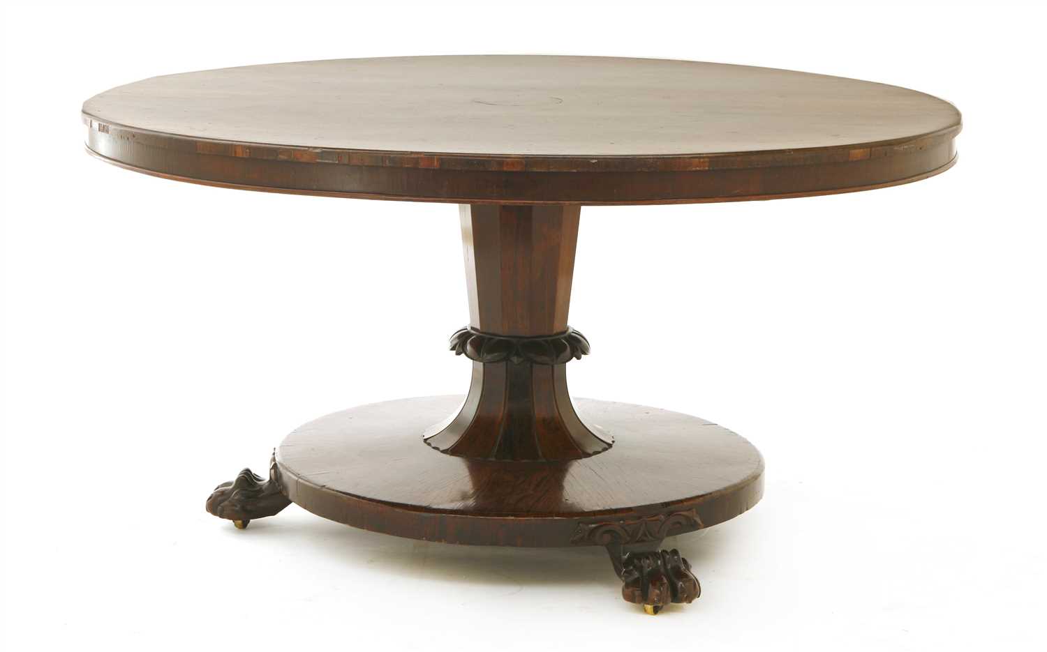 A Victorian rosewood centre table,