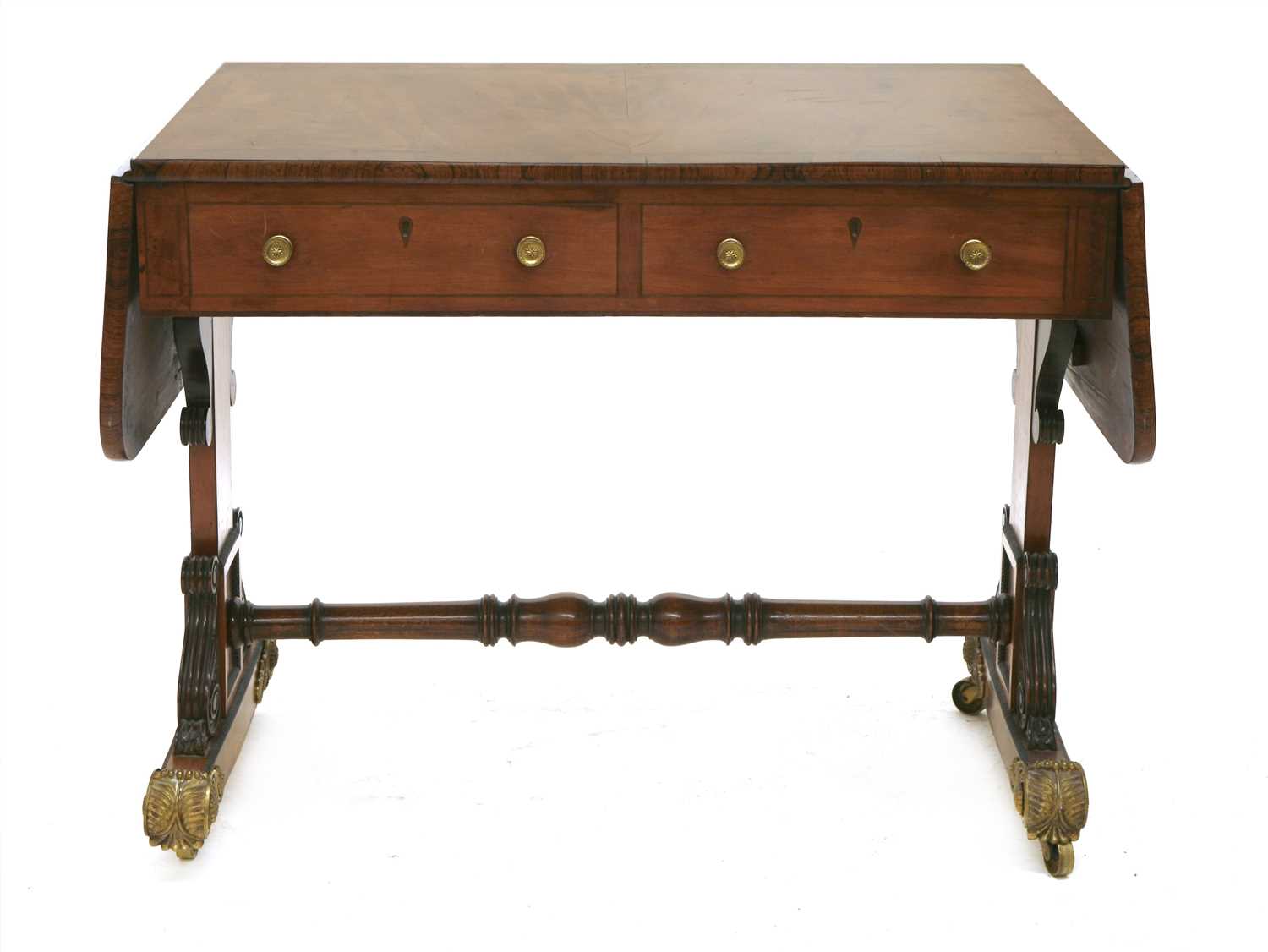 A Regency mahogany sofa table,