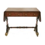 A Regency mahogany sofa table,