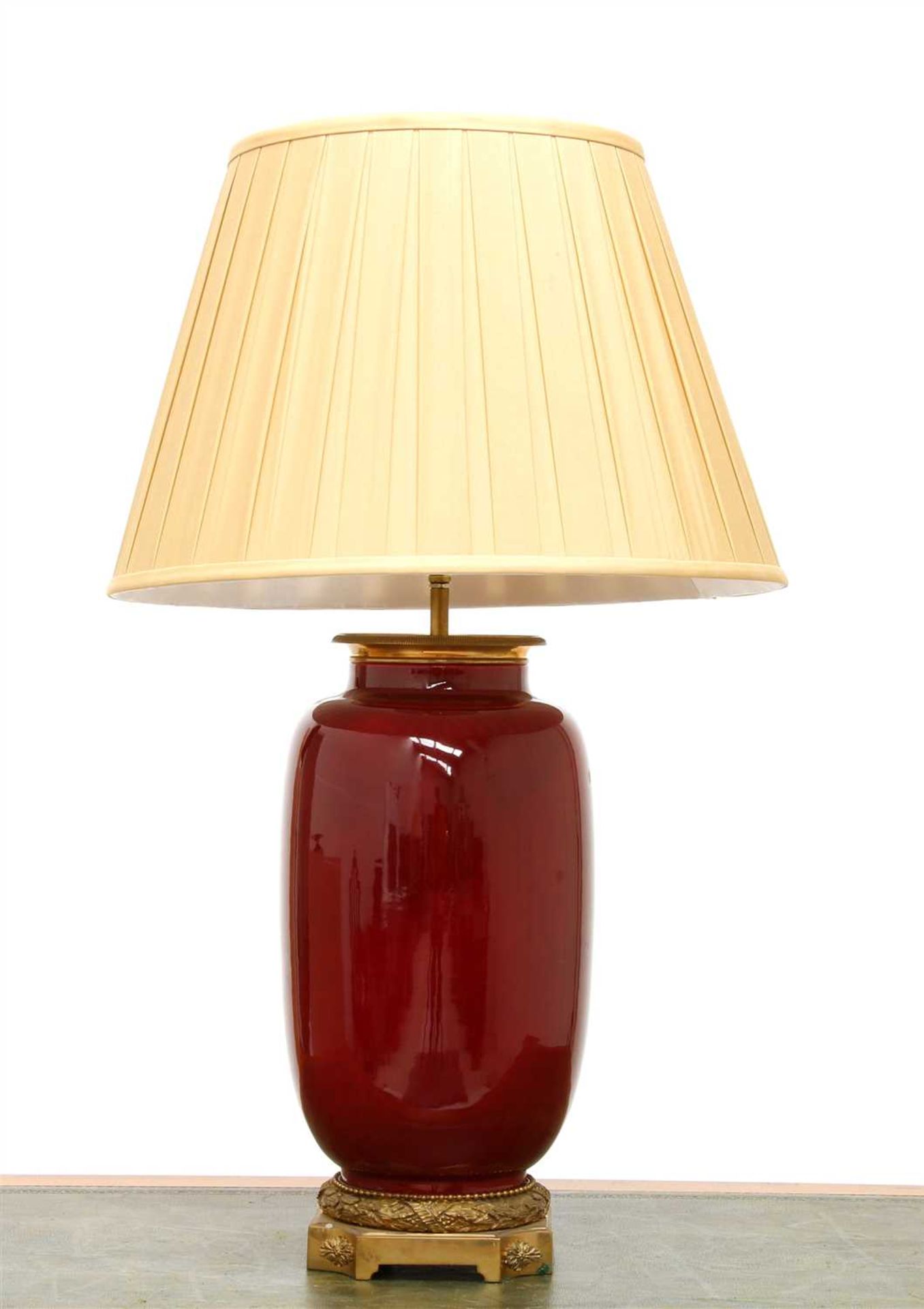 A table lamp,