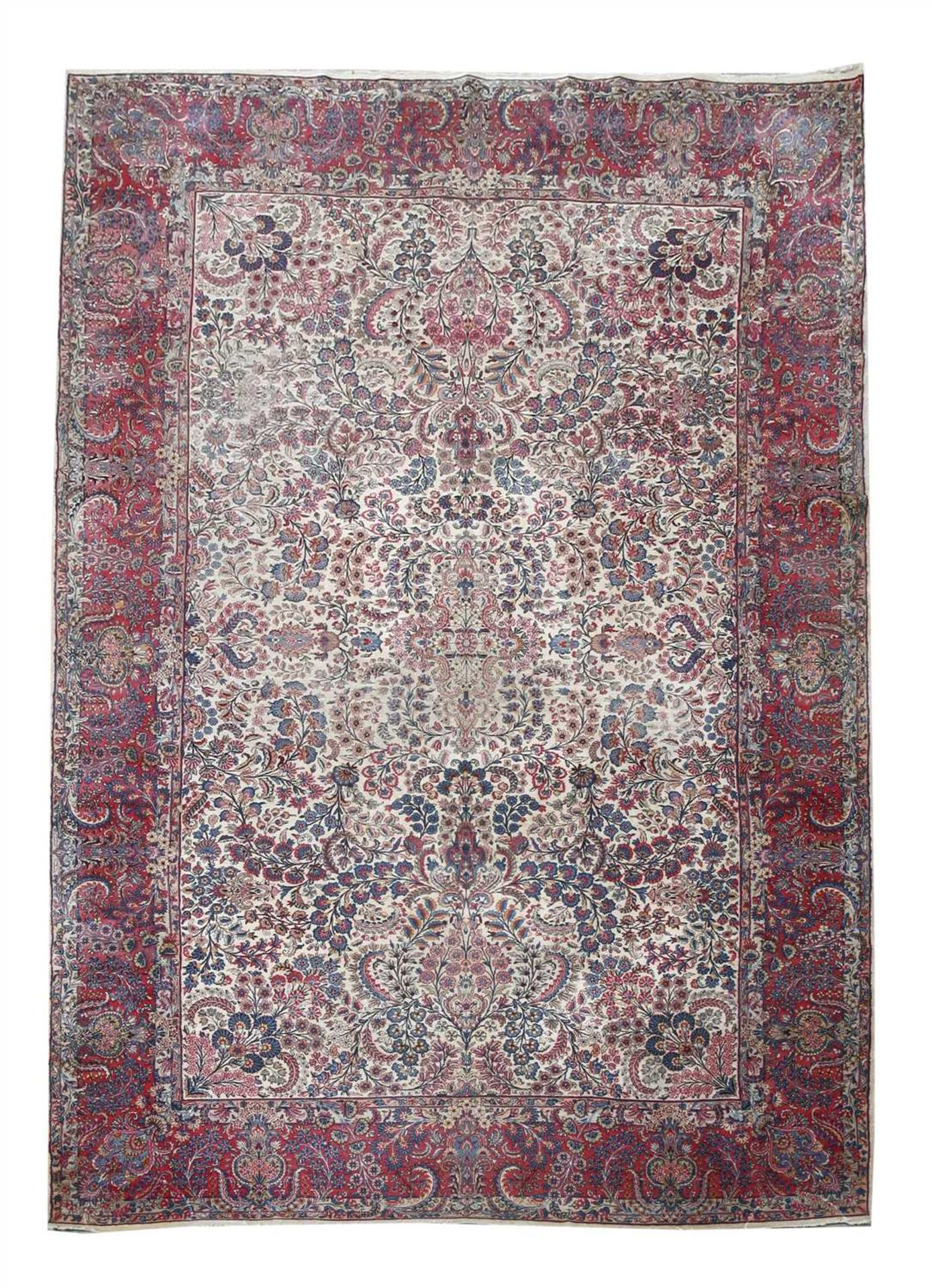 A Kirman carpet,