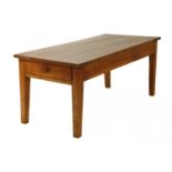 A French chestnut coffee table,