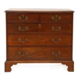 A George III mahogany chest,