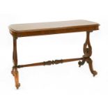 A Victorian stretcher table,