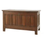 An oak coffer,