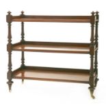 A Victorian mahogany three-tier buffet,