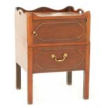 A Chippendale period mahogany night commode,