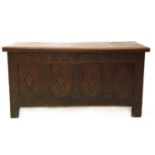 An oak coffer,