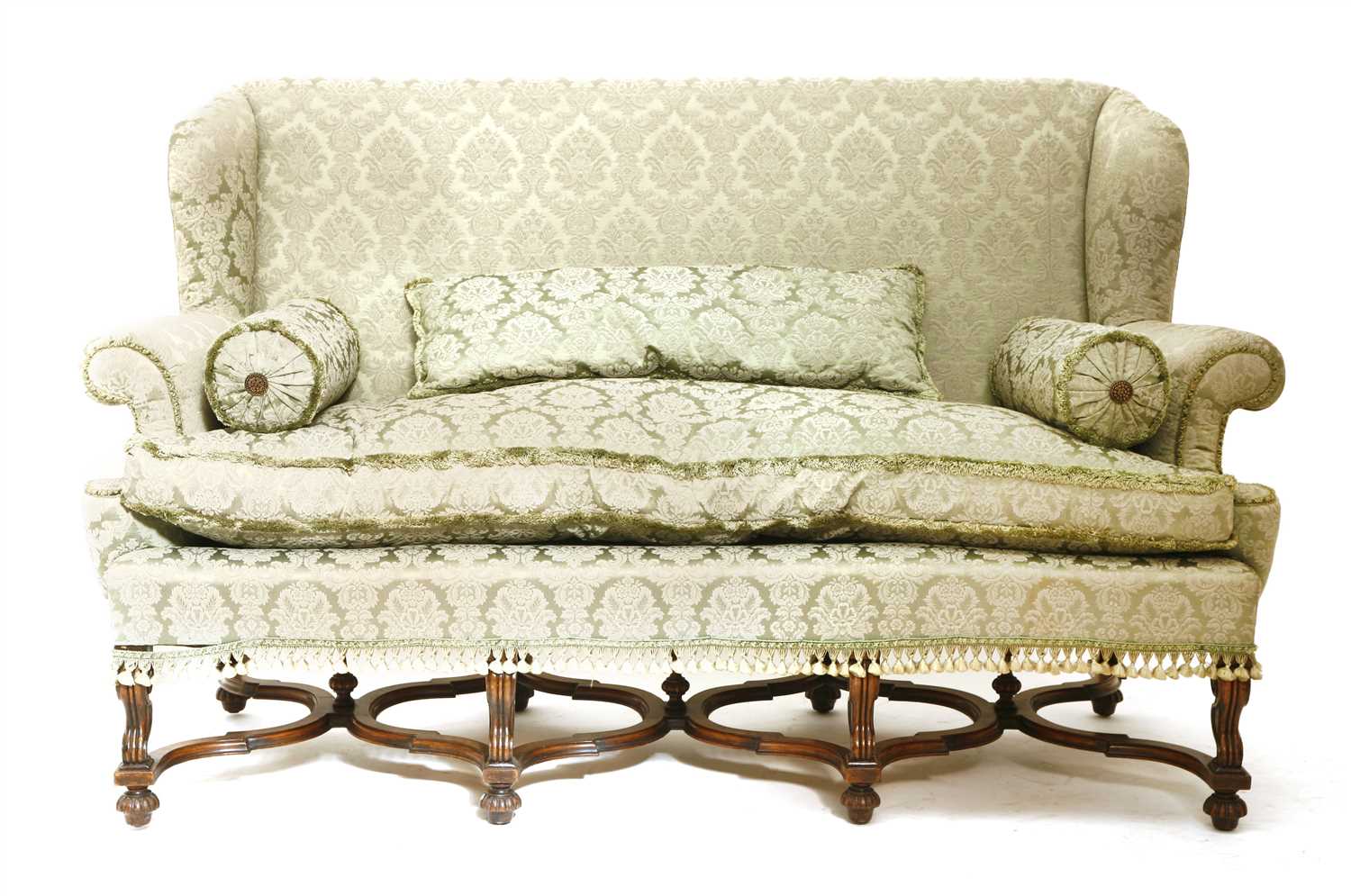 A Continental three-seater settee,