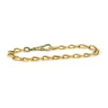 An 18ct gold curb chain bracelet