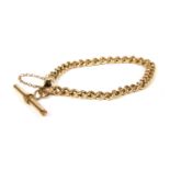 A 9ct gold curb bracelet