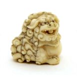 A Japanese ivory netsuke,