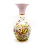 A large Paris porcelain vase,