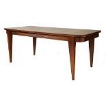 An Italian walnut dining table,