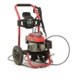 A Homelite 163cc OHV petrol-driven pressure washer