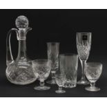 A quantity of cut glass and crystal items,