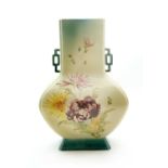 A 19th century  Bretby pottery vase in the Chinese style