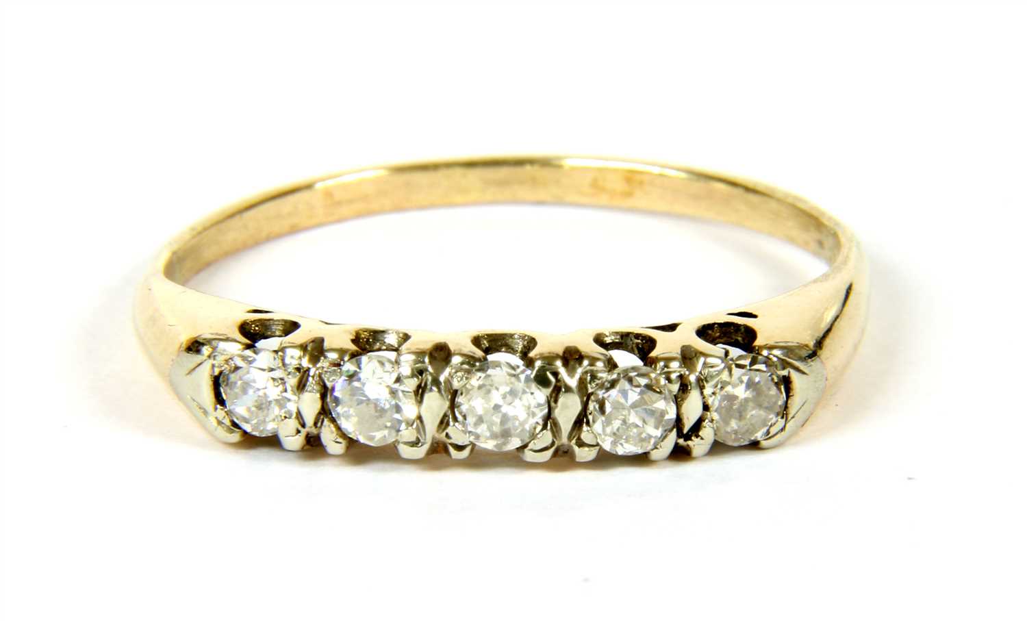 A five stone diamond ring,