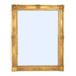 A 19th century gilt framed overmantel mirror,