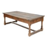 A modern oak coffee table,