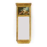 A Regency style gilt pier mirror,