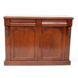 A Victorian mahogany chiffonier,