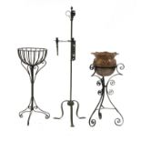 A wrought iron twin sconce candle light