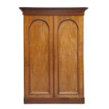 A Victorian mahogany wardrobe,