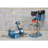 A Clarke electric bench grinder,