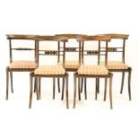 Six Regency chairs,