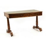 A Victorian rosewood library table