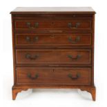 A Georgian and later mahogany bachelor’s chest