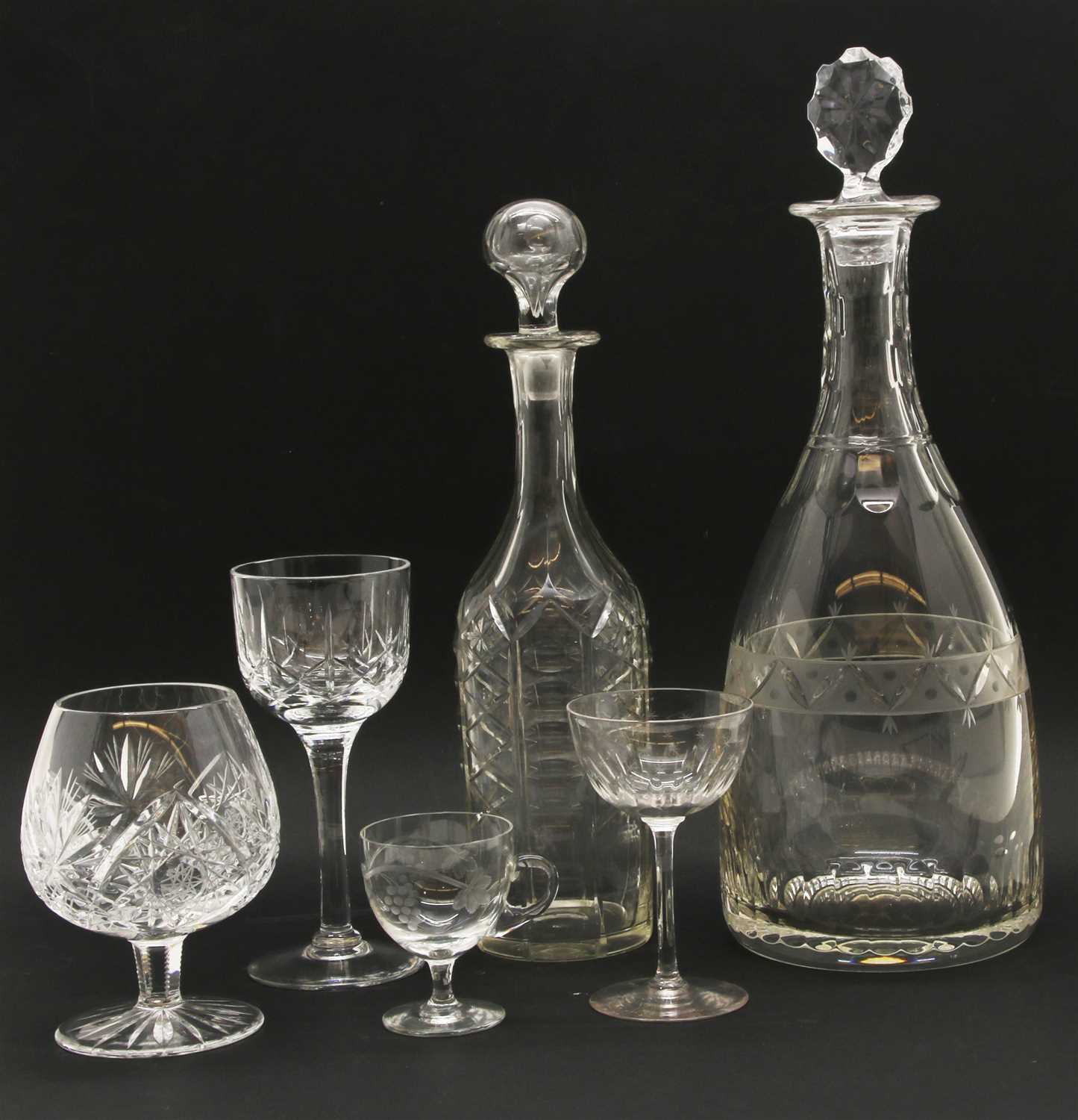 Collection of 19th century and later glass ware,