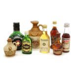 A large collection of spirit miniatures and collectable beers
