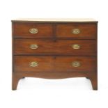 A Victorian mahogany chest of drawers,