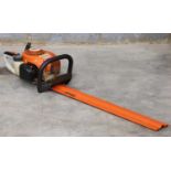 A Stihl HS45 petrol hedge strimmer