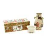 A Chinese Canton famille rose box and cover,