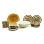 A collection of Chinese Canton famille rose saucers,