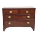 A George III mahogany chest,