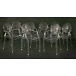 A set of eight ‘Ghost Louis’ chairs,