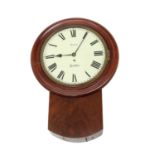 A Victorian drop dial wall clock,
