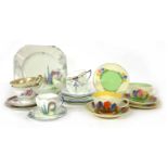An assortment of Shelley porcelain tea and coffee wares,