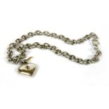 A sterling silver and gold Tiffany & Co necklace,