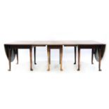 A mahogany dining table,